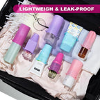 Mrsdry Bottle Covers for Travel, Leak Proofing, Travel Size Container Silicone toiletry sleeves, Leak Locks Travel Accessories for Shampoo Wash Body Bottles and other beauty and personal care(8pcs)
