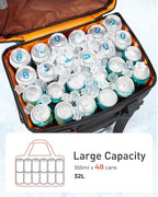 TOURIT Soft Sided Cooler Bag Insulated 30/48/60 Cans, Large Collapsible & Leakproof Ice Chest for Picnic, Beach, Camping, Travel