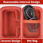 Portable Charger Power Bank Case for Swyop/for Feob/for Charmast/for JEJILL/for LanLuk/for VEGER/for iWALK/for Taegila/for Kuulaa and More Small Charging Battery Pack - Bag Only (Red)