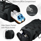 MIER Large Gym Bag for Men Sports Duffle Bag with Shoe Compartment 60L Lightweight Duffel Bags for Workout Fitness Travel