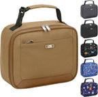 Lunch Box Kids Insulated Lunch Bag for Boys Girls Cute Reusable Lunch Tote Bag Waterproof Portable Thermal Lunch Box Kids for School Picnic Travel Khaki