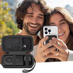 Case for Anker Magnetic Battery 10,000mAh Foldable Wireless Portable Charger, 633/622/621/321 5,000mAh Power Bank (MagGo) Holder, Storage for Baseus Power Delivery -Case Only (Black, Large)