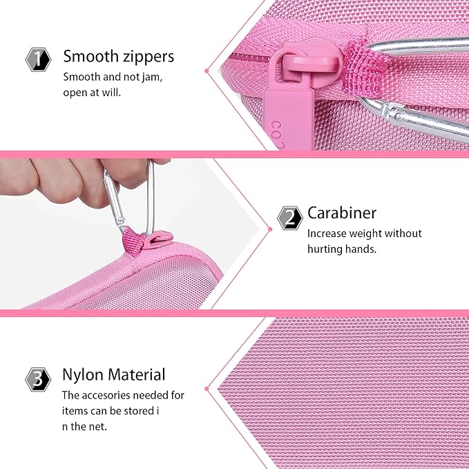 co2CREA Hard Case Compatible with Anker 621 Nano Power Bank 5,000mAh 12W Portable Charger, Pink Case
