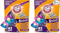 Arm & Hammer Plus OxiClean With Odor Blasters Laundry Detergent 5-IN-1 Power Paks, 42CT (Packaging may vary) (Pack of 2)