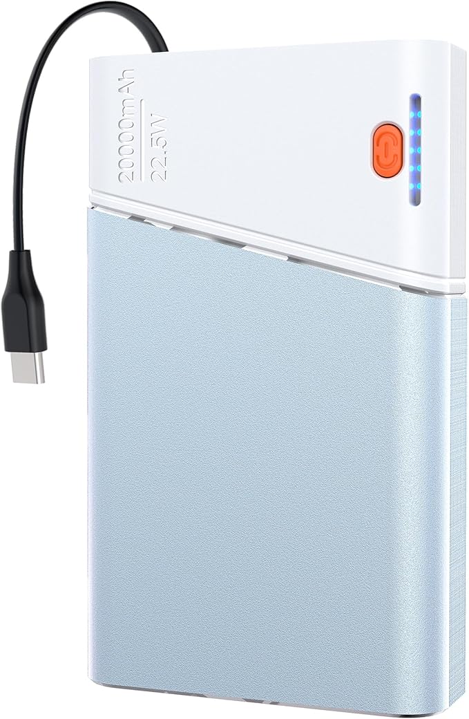 Portable Charger 20000mAh, 22.5W PD 3.0+QC 4.0 Super Fast Charging Power Bank, Cooler Aerospace Metal Case for iPhone 17 16 15 14, 13 Android iPad Samsung Google Tablet & More, Travel Essential