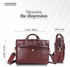 HAMMONDS FLYCATCHER Genuine Leather Laptop Bag for Men, Padded 15.6" Laptop Sleeve, Leather Messenger Bag for Men Briefcases