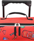 Fast Forward Cars Luggage 16" Soft Side Wheeled Pilot Case- Rolling Suitcase 16x12x5