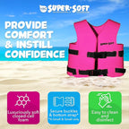 TRC Recreation Super Soft Child Life Jacket USCG Approved Vinyl Coated Foam Swim Vest for Kids Swimming Pool and Beach Gear