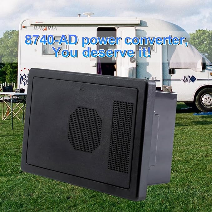WF-8740-AD Power Converter/Charger, Black 40 Amp Power Center, 40 amp wf-8700 Series rv Converter Battery Chargers for rv,Camper,caravans,Travel Trailer wf-8740