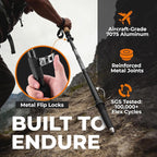 Trekology Trek-Z Collapsible Hiking & Trekking Poles - Balance Support for Seniors, Women, and Men, 2pc Per Set
