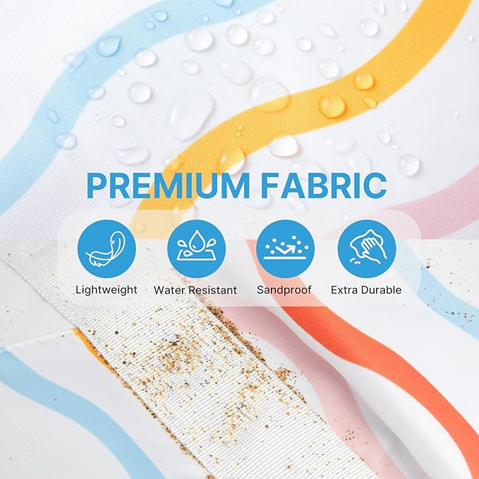 G4Free Beach Bag,Waterproof Beach Tote Pool Bags for Women,Compatible with Cup,Foldable for Weekender Travel