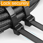 Zip Ties 18 inch (100 Pack), Black, 60lb Tensile Strength, UV Resistant Cable Ties for indoor and outdoor use, by Tantti Supply