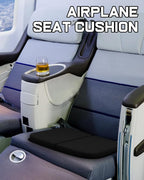 Gel Travel Seat Cushion, Portable Airplane Seat Cushion, 16.5" x 12" Large Size Foldable for Airplane Seats, Office Chair, Camping, Bleachers, Flights, Commute