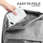 Drawstring Backpack Sports Water Resistant String Bag Sport Gym Sackpack for Women Men Large with Zipper, White
