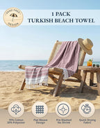 LANE LINEN Large Pool Towels, XL Beach Towel, Pre-Washed, No Shrink, Quick Dry Oversized Beach Towels, Stylish Beach Towel for Women, Sand Free Towel, 39"x71" - Fired Brick