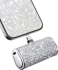 iWALK Upgraded Sparkly Portable Charger 22.5W, 5000mAh Power Bank for iPhone 17/16/15 Series, Mini Battery Pack with Built-in USB-C Connector Compatible with Samsung S25/24, iPad Pro/Air, AirPods