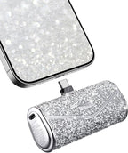 iWALK Upgraded Sparkly Portable Charger 22.5W, 5000mAh Power Bank for iPhone 17/16/15 Series, Mini Battery Pack with Built-in USB-C Connector Compatible with Samsung S25/24, iPad Pro/Air, AirPods