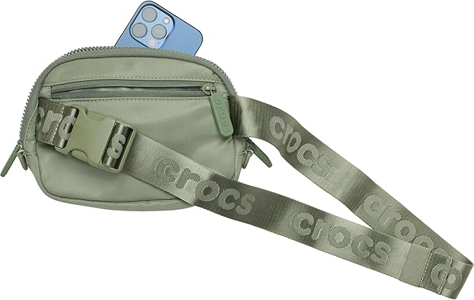 Crocs Classic Belt Waist Bag, Customizable Fanny Pack, Personalize with Jibbitz Charms, Cargo, One Size