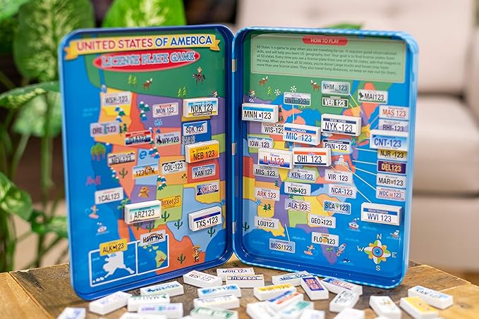 TS Shure by Bendon License Plate Games Magnetic Activity Tin with Foam Magnet Sheet 50519