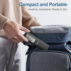Battery-Free Digital Luggage Scale, 110lbs/50kg Portable Handheld Hanging Scale for Luggages, Suitcases, Backpacks & Bags, Easy Weighing for Travel, No Need Batteries (Black)