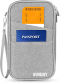 Amazing practical,Passport Holder Family, Women Rfid BlockingWallet, Travel Wallets, Waterproof Passport Holders Bag for Men Traveling, Travel Document Organizer Credit Cards Case (Gray)