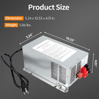 𝐔𝐩𝐠𝐫𝐚𝐝𝐞 WF-9855 55 Amp RV Power Converter Charger, Replace for RV Camper WF-9800 Series, WF-9855, WF-9855-AD, WF-9855-MBA, for Lead-Acid Battery 1 Year Warrant