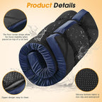 CYMULA Camping Cot Mattress 2in Memory Foam Sleeping Pad,Soft Warm Non-Slip Camping Mattress Topper with Retaining for Adults,Portable Roll up Pad for Travel（only Mattress）