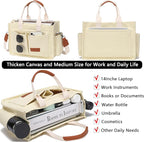 ZHMO Canvas Tote Bag for Women,Women's Bags Crossbody Bags Work Laptop Tote Bag Large Handbags Purse for Travel Nurse Teacher