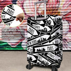 Travel Luggage Cover Suitcase Protector Fits 18-32 Inch Wheel Covers PatternedTravel Related Items Flower Luggage Protector Elastic S