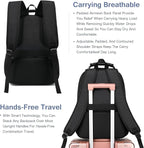 Boavan Laptop Backpack for men, 15.6 inch Laptop Bag with USB Port, Waterproof Travel Work Backpack Purse, Anti-Theft Teacher Nurse Doctor Casual Bookbags Office Business backpack，Sky Blue/Black