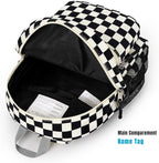 STEAMEDBUN Corduroy Toddler Backpack for Boys Girls 2-4, Kids Preschool Backpack for Kindergarten - Checkered