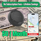 Magnetic Hidden GPS Tracker for Vehicles – 365 Days Battery Life, No Subscription, Car Tracker Device Hidden (iOS Tracker)