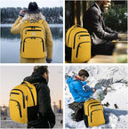 Volher Laptop Backpack,Business Travel Anti Theft Slim Durable Laptops Backpack,Water Resistant College Computer Bag for Women & Men Fits 15.6 Inch Laptop and Notebook-Yellow