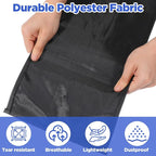 12 Pack Waterproof Shoe Bags for Travel, Portable Shoes Organizer with Zipper, Black and Grey Shoe Pouches for Men and Women