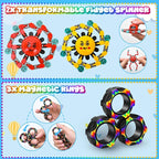 30Pack Fidget Toys Bulk for Adult Kids Age 5-7, 8-12, Sensory Autism Travel Must Have ADHD Autistic Figette Classroom Treasure Prize Box School Must Have Stress Anxiety Easter Basket Stuffers Gifts