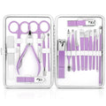 Manicure Set Professional Manicure Pedicure Kit Tools Travel Nail Care Kit Manicure Kit Finger Toe Nail Clippers for Women Travel Grooming Kit Nail Clipper Set Nail Kit with Glass Nail File Women Gift