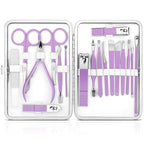 Manicure Set Professional Manicure Pedicure Kit Tools Travel Nail Care Kit Manicure Kit Finger Toe Nail Clippers for Women Travel Grooming Kit Nail Clipper Set Nail Kit with Glass Nail File Women Gift