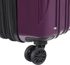 DELSEY PARIS Helium Aero Hardside Expandable Luggage with Spinner Wheels, Plum, Carry-On Plus 21 Inch
