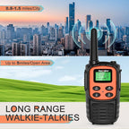 MaxTalker Walkie Talkies for Adults,Rechargeable Walkie Talkies Long Range,Two Way Radios with 22 FRS Channels,Li-ion Battery,USB-C Cable,Flashlight,NOAA,VOX Walkie Talkie for Camping 4 Pack