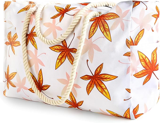 SRISE Large Beach Bag for Women & Men, Beach Bags Waterproof Sandproof, Travel Tote Bag, Swim Pool Bag for Family Outdoor