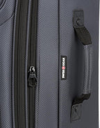 SWISSGEAR Sion Softside Expandable Spinner Luggage Durable Lightweight Travel Suitcase, Dark Grey, 3-Piece Set (21/25/29)