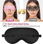 Sleep Mask, Silk Eye Mask for Sleeping with Adjustable Strap, Blindfold Eyeshade for Men & Women, Comfortable & Soft Eye Cover Eyeshade for Night Sleep (Rose Pink)