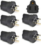 Ceptics Australia, New Zealand, China AS3112 Travel Power Plug Adapter Accepts NEMA 5-15R - ETL Certified - Industrial Grade (IG-16-5PK)
