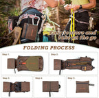 BECOJADDE 20L Small Hiking Backpack for Men Women Foldable Packable Back Pack Ultralight Hiking Daypack for Travel Camping Outdoor, Chocolate Brown