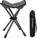 Stansport Apex Fold-Up Stool (G-140) - Black/Grey, Portable and Lightweight Stool for Camping, Fishing, Hiking, Backpacking and More - 300 lbs weight capacity
