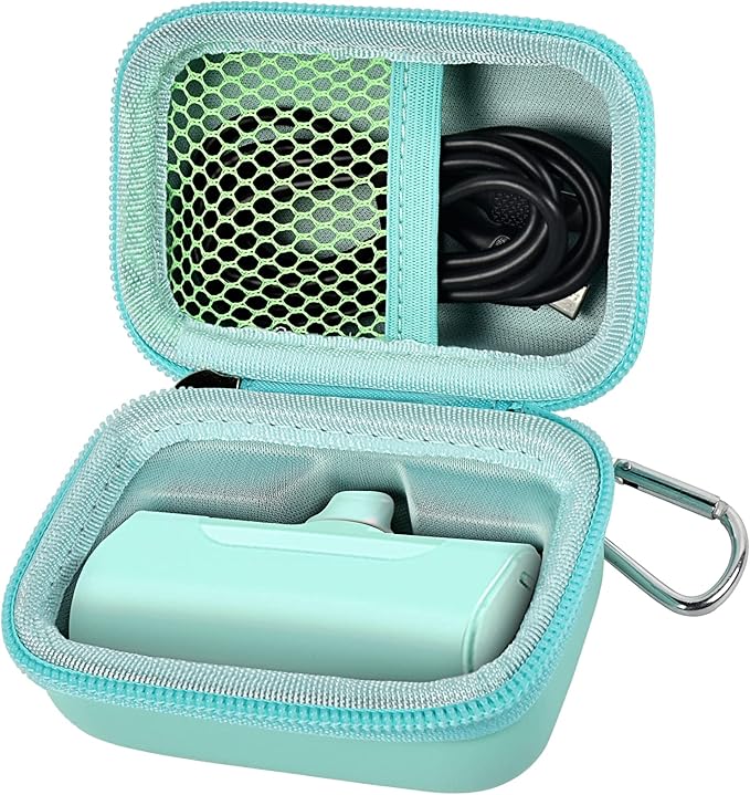 Portable Charger Power Bank Case for Swyop/for Feob/for Charmast/for JEJILL/for LanLuk/for VEGER/for iWALK/for Taegila/for Kuulaa and More Small Charging Battery Pack - Bag Only (Green)