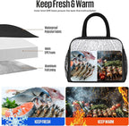 douyadady Lunch Bag Women/Men Lunch Box Women/Men (black)