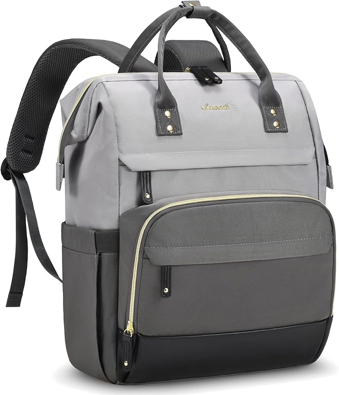 LOVEVOOK Laptop Backpack for Women, 15.6 Inch Work Business Backpacks Purse With Large Capacity, Waterproof Nurse Bag College Bookbag for School, Waterproof Casual Daypack for Travel