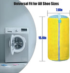 2 Pack Shoe Washing Machine Bag with 10,000+ Chenille Bristles | Reusable Sneaker Laundry Bag for Deep Cleaning | Noiseless Mesh Wash Bag for Washer & Dryer | Fits Men & Women Running Shoes
