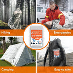 6 Pack Emergency Thermal Blanket Survival, 84” x 64” Extra Large Mylar Blankets for Outdoor, Space Blanket, Silver Foil for Survival, Survival Kit Camping Blankets, Body Warmer, Hiking